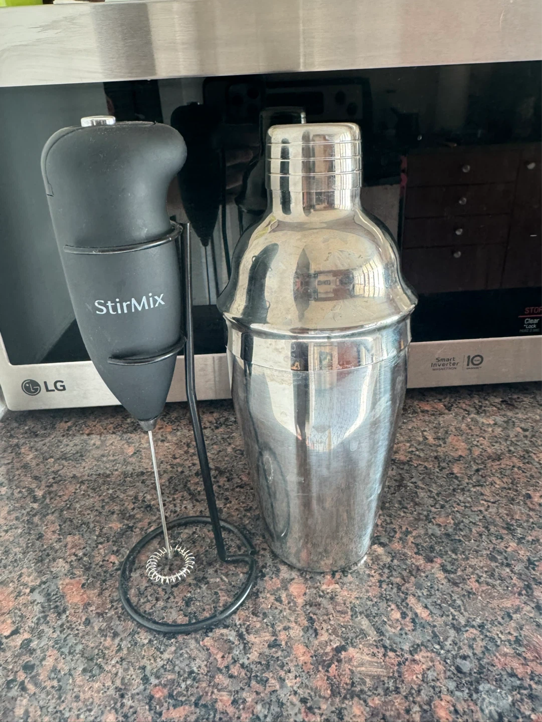 StirMix Milk Frother and Cocktail Shaker Set