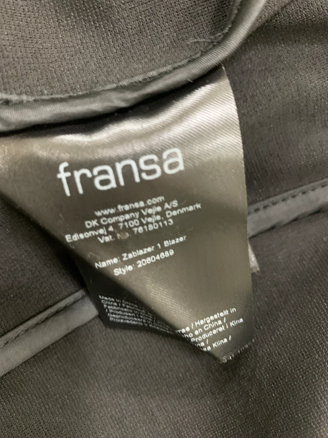 Fransa Black Blazer Size M - photo 5