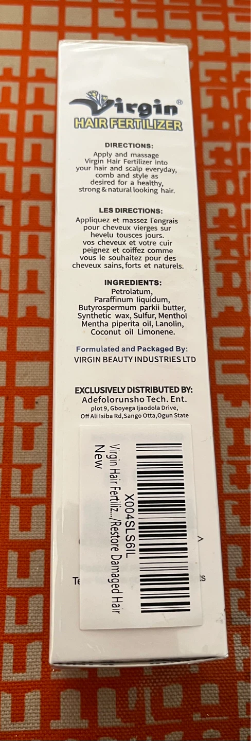 Virgin Hair Fertilizer - Enriched with Coconut Oil - photo 2