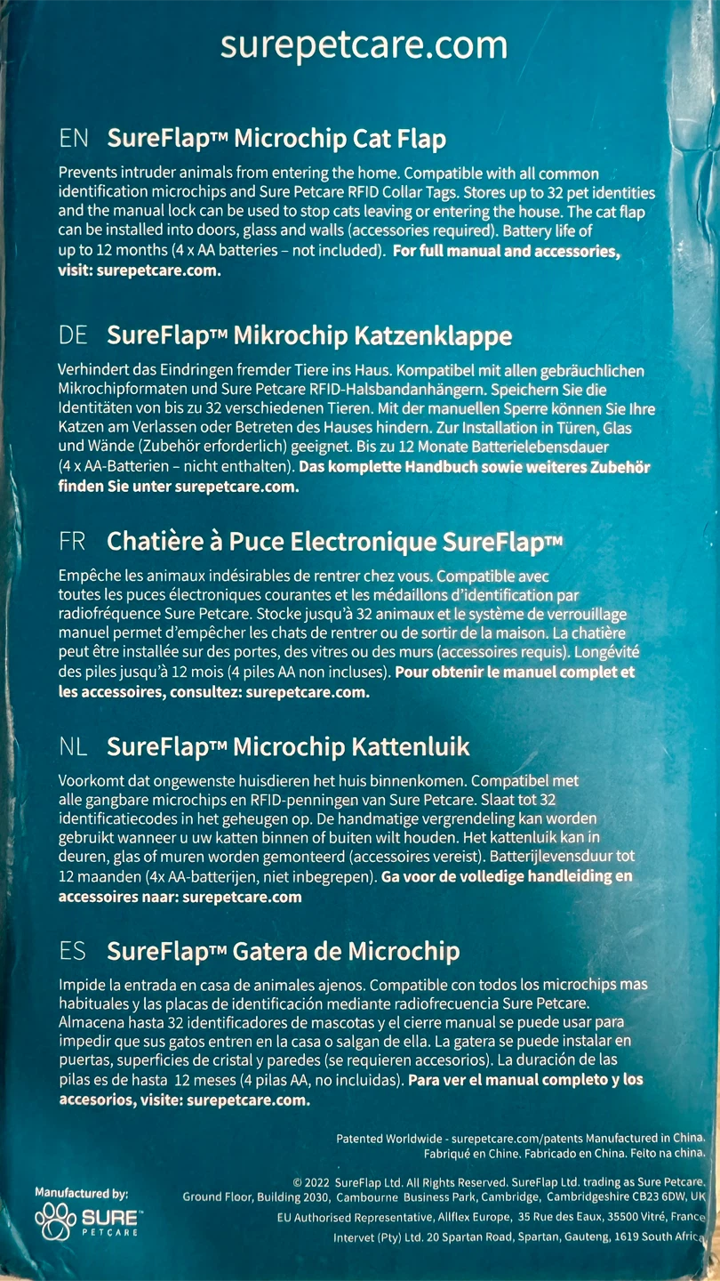 NEW - SureFlap Microchip Cat Flap - photo 3