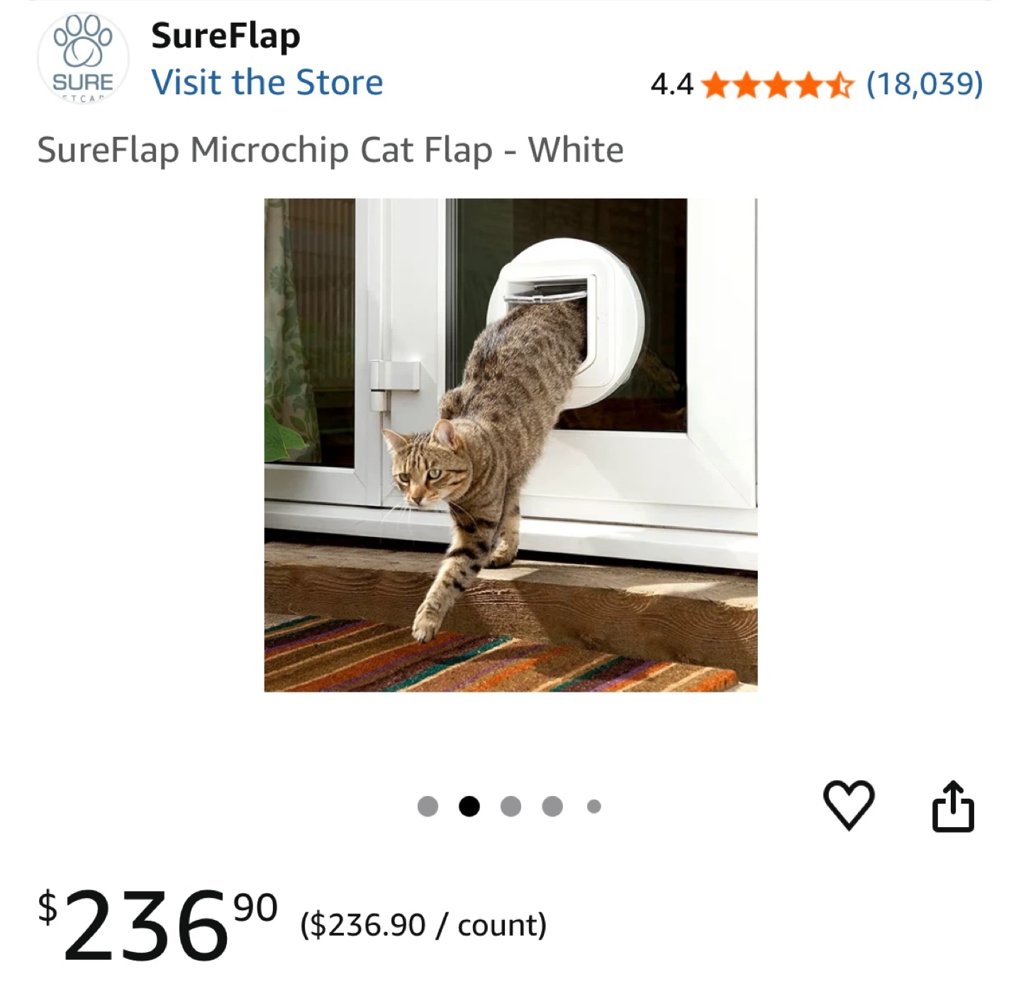 NEW - SureFlap Microchip Cat Flap