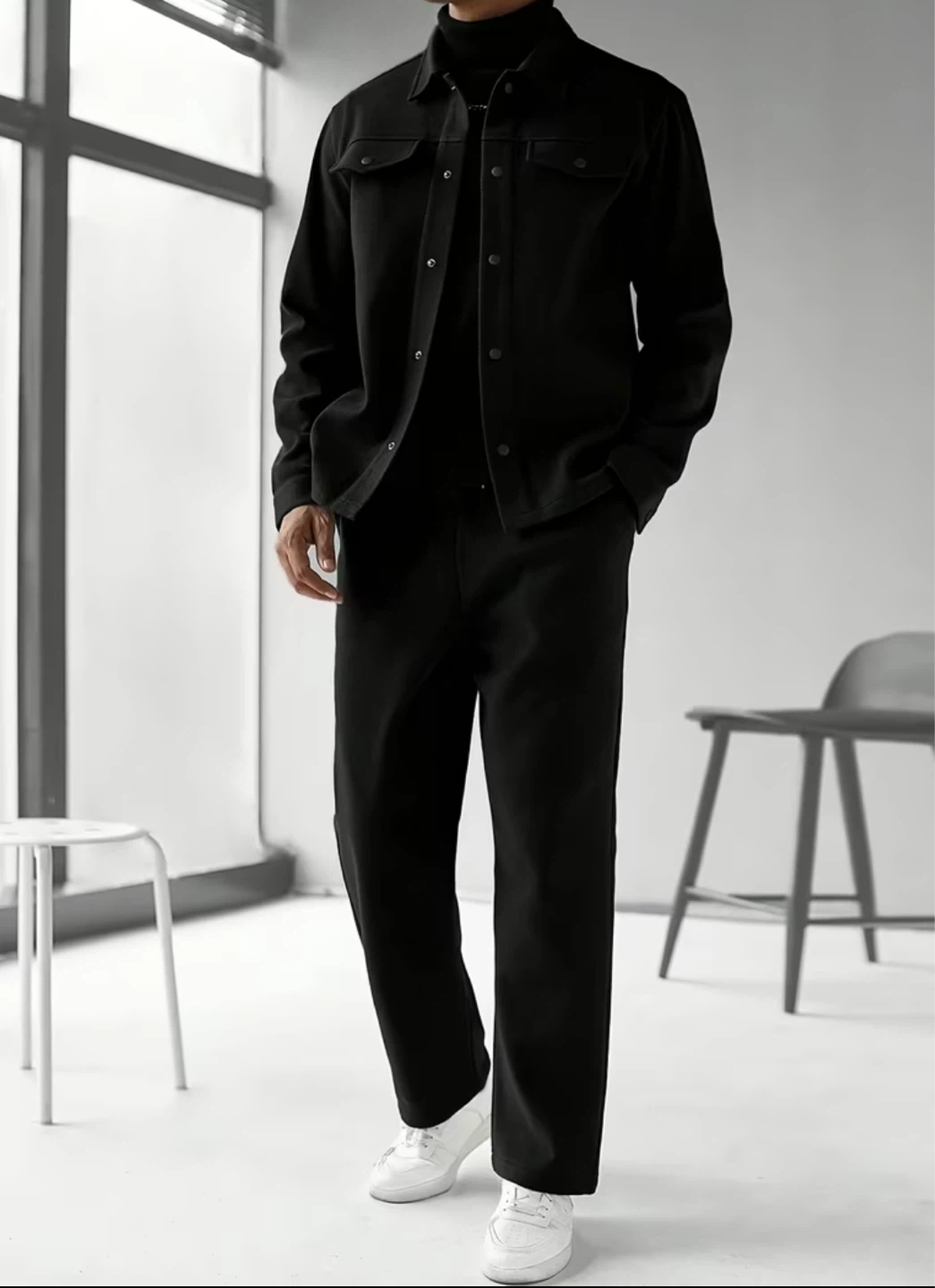 New Men’s Black 2pcs Set - photo 5