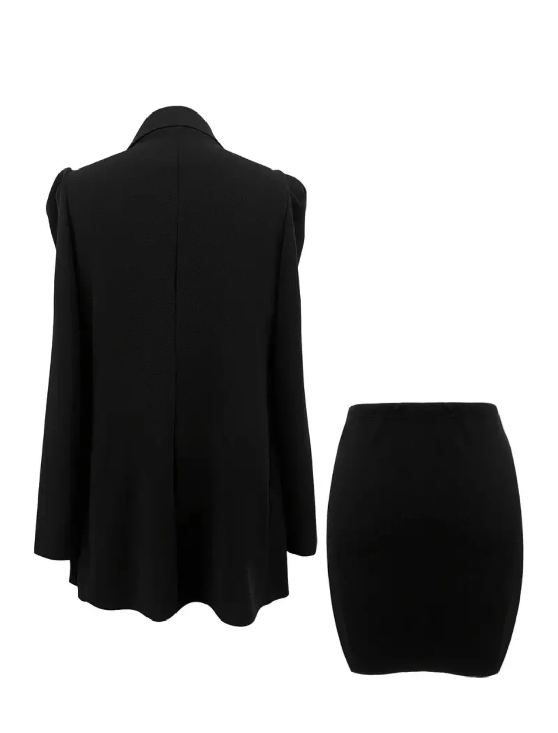 New Black Blazer and Skirt Set - photo 2