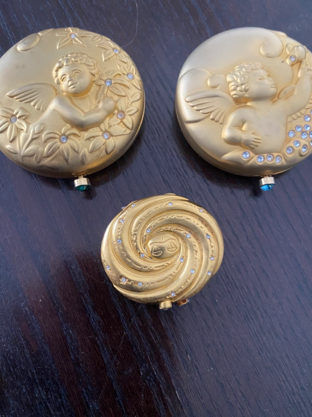 Estee Lauder Vintage Gold Compacts Set