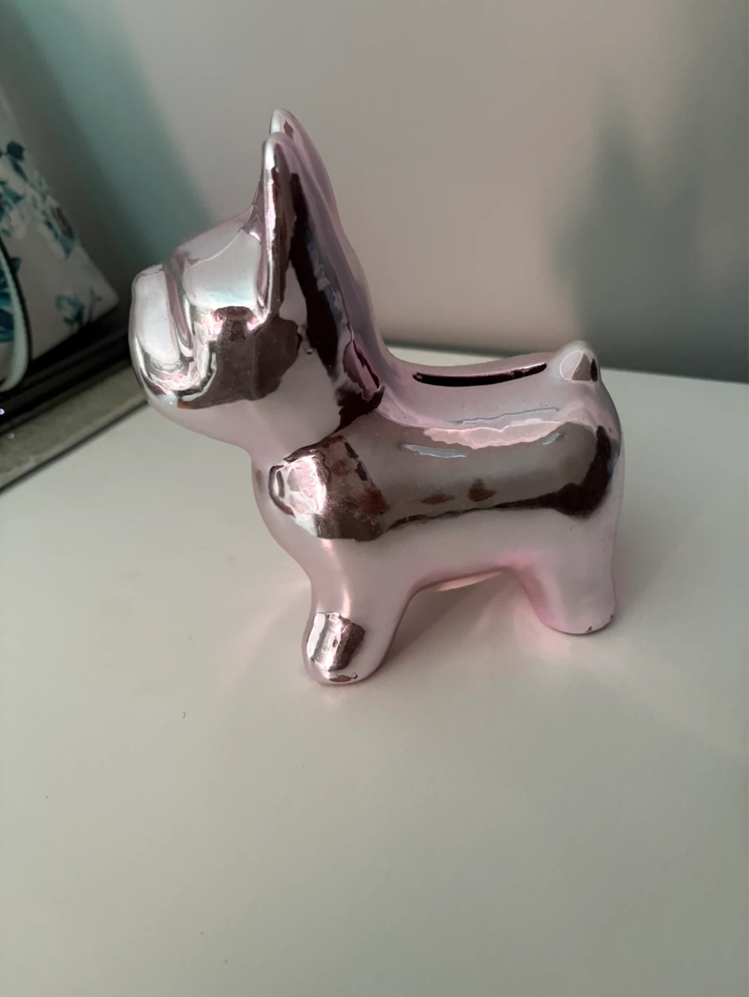 Pink French Bulldog Piggy Bank - photo 3