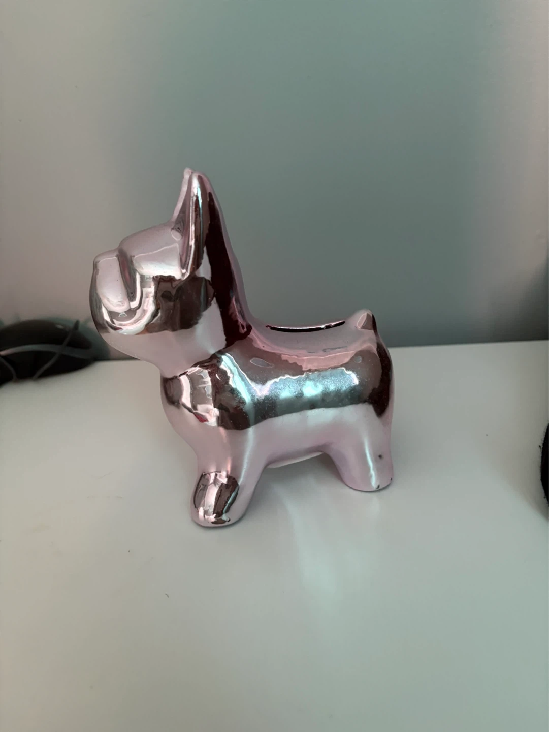Pink French Bulldog Piggy Bank