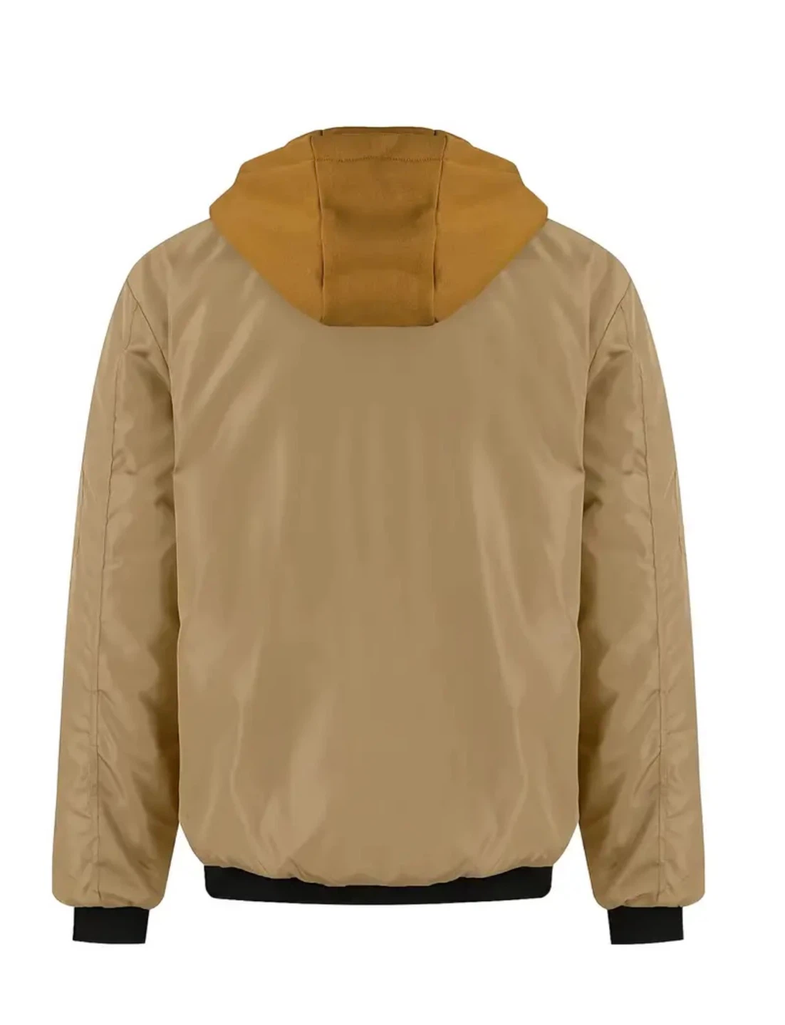 New Men's Tan Bomber Jacket with Hood - photo 3