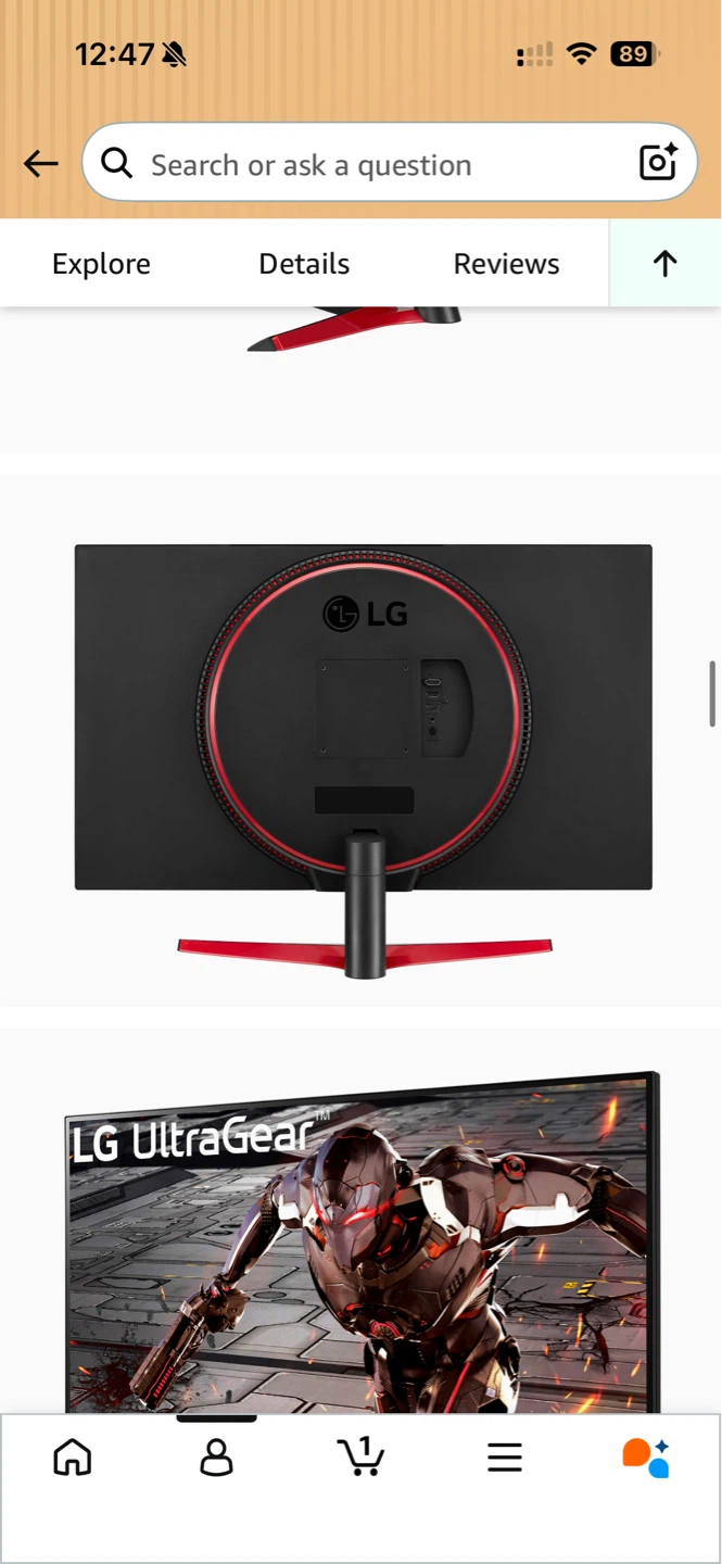 LG UltraGear 32” QHD Gaming Monitor (32GN600-B) - photo 3
