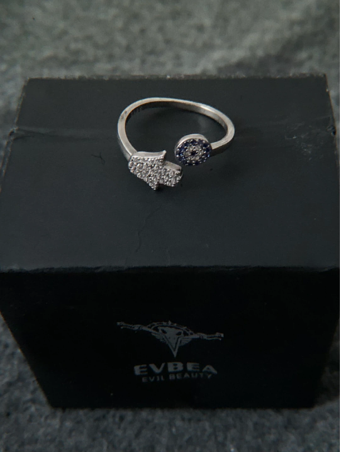 Evbea Evil Beauty "Hamsa Evil Eye" Ring