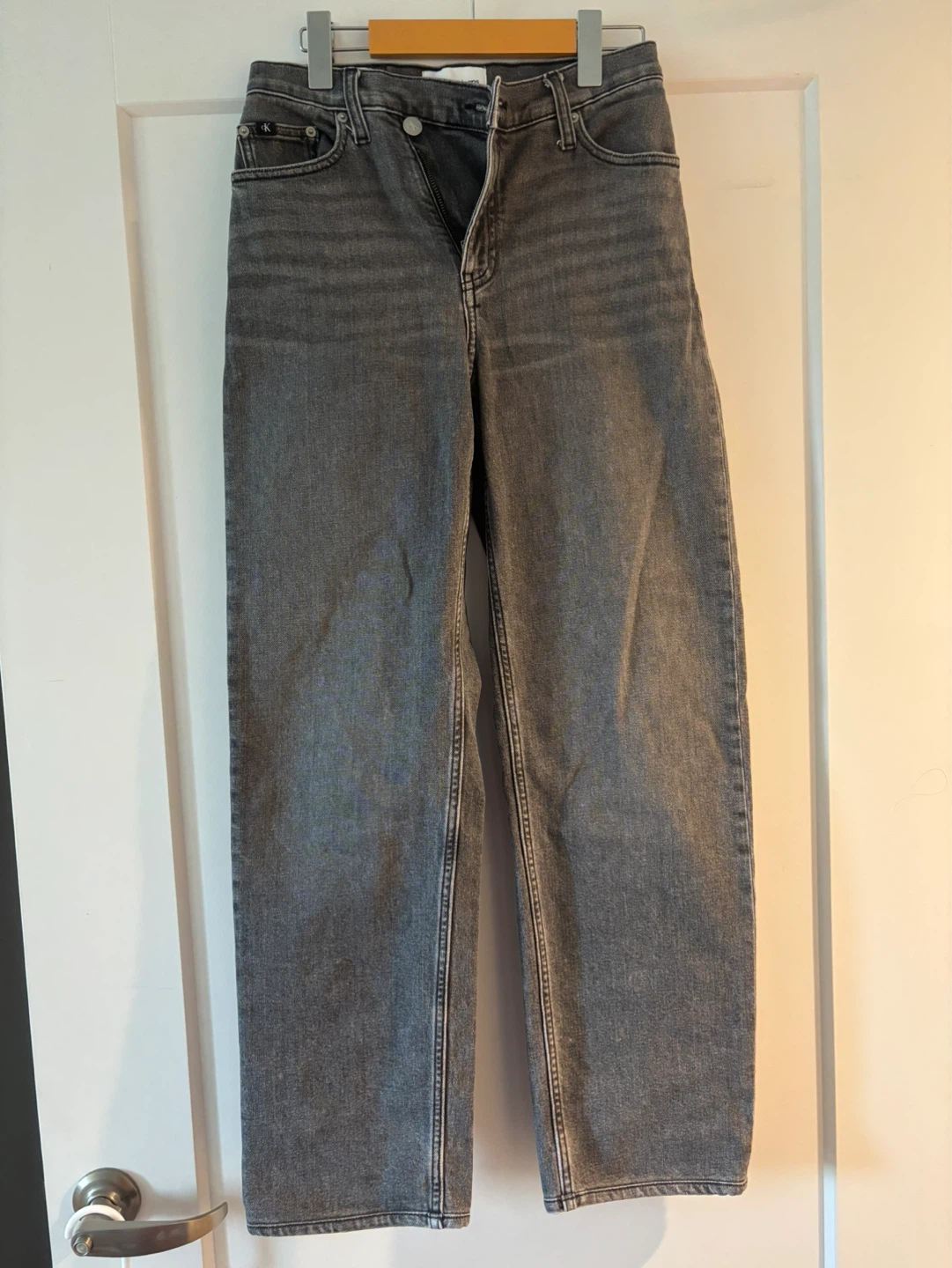 Calvin Klein Jeans Grey Denim Straight Leg