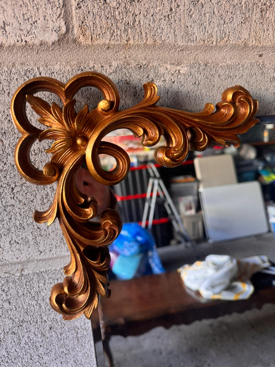 ✨ Vintage Ornate Brass Mirror for Sale ✨