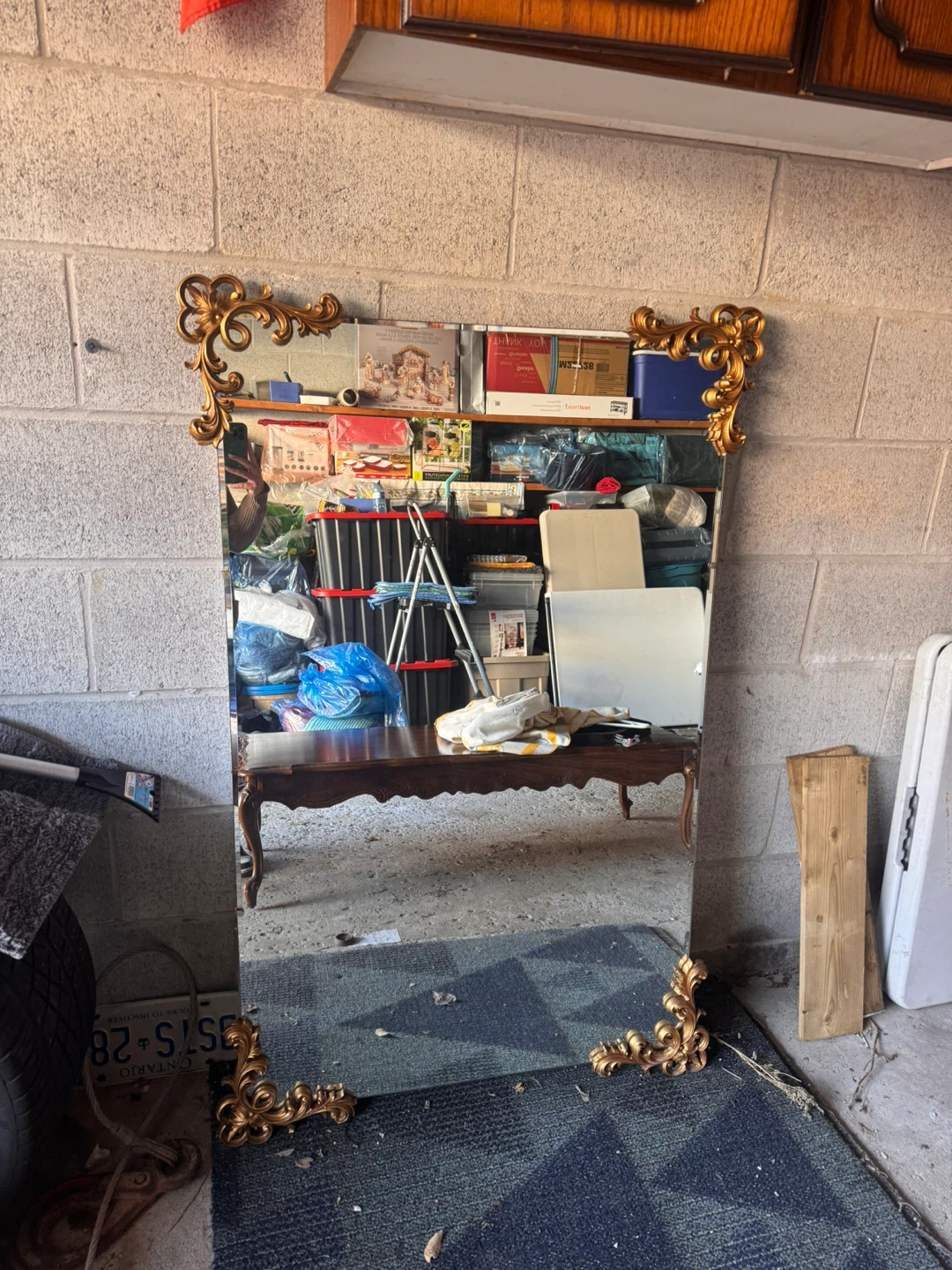 ✨ Vintage Ornate Brass Mirror for Sale ✨ - photo 3
