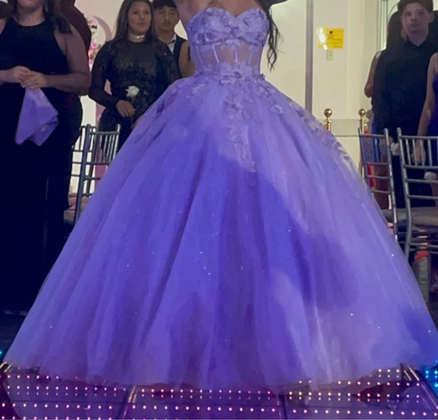 Strapless Lavender Ball Gown - photo 2