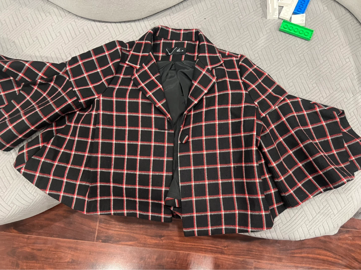 Black and Red Plaid Blazer - photo 3