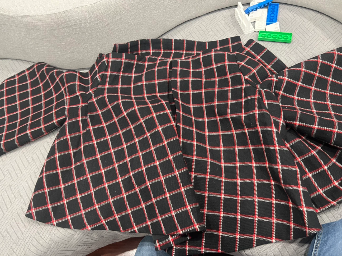Black and Red Plaid Blazer