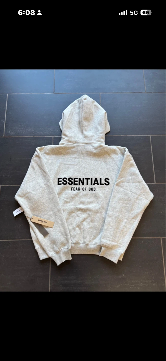 ESSENTIALS Fear of God Grey Hoodie - photo 2