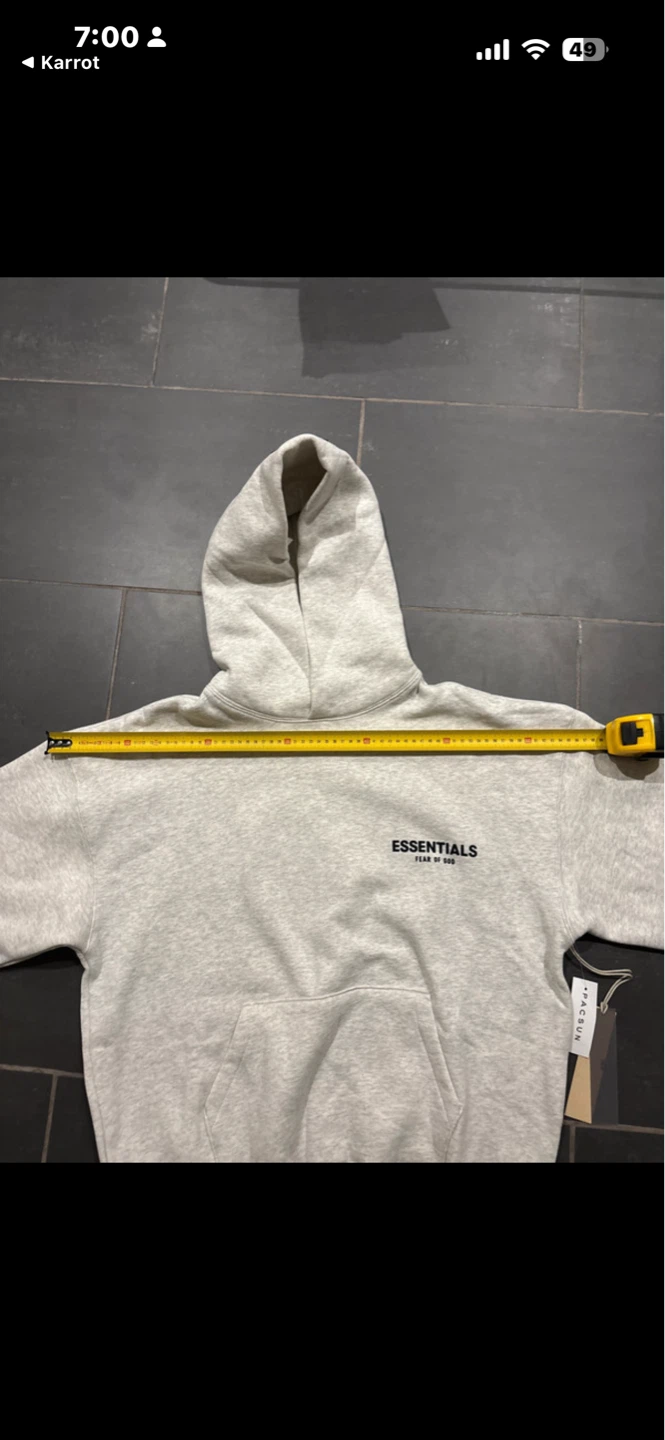 ESSENTIALS Fear of God Grey Hoodie - photo 3
