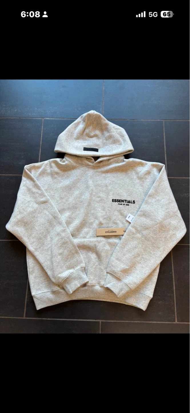 ESSENTIALS Fear of God Grey Hoodie