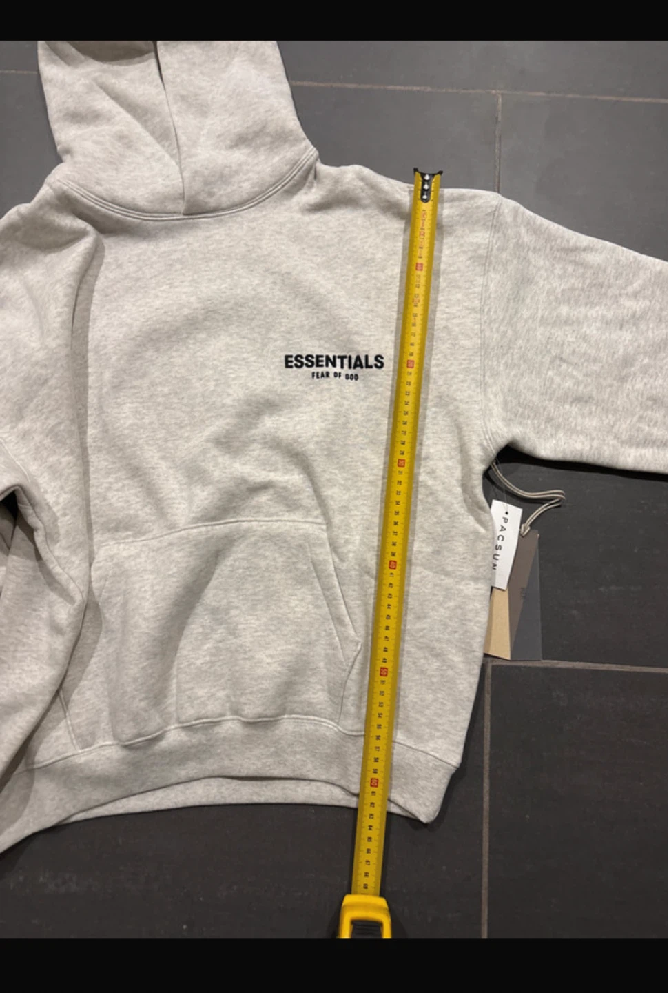ESSENTIALS Fear of God Grey Hoodie - photo 4