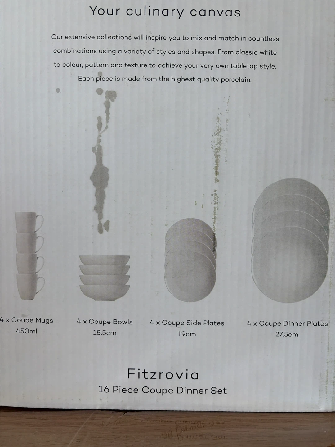 Maxwell Williams Fitzrovia 16 Piece Coupe Dinner Set 🌱 - photo 2
