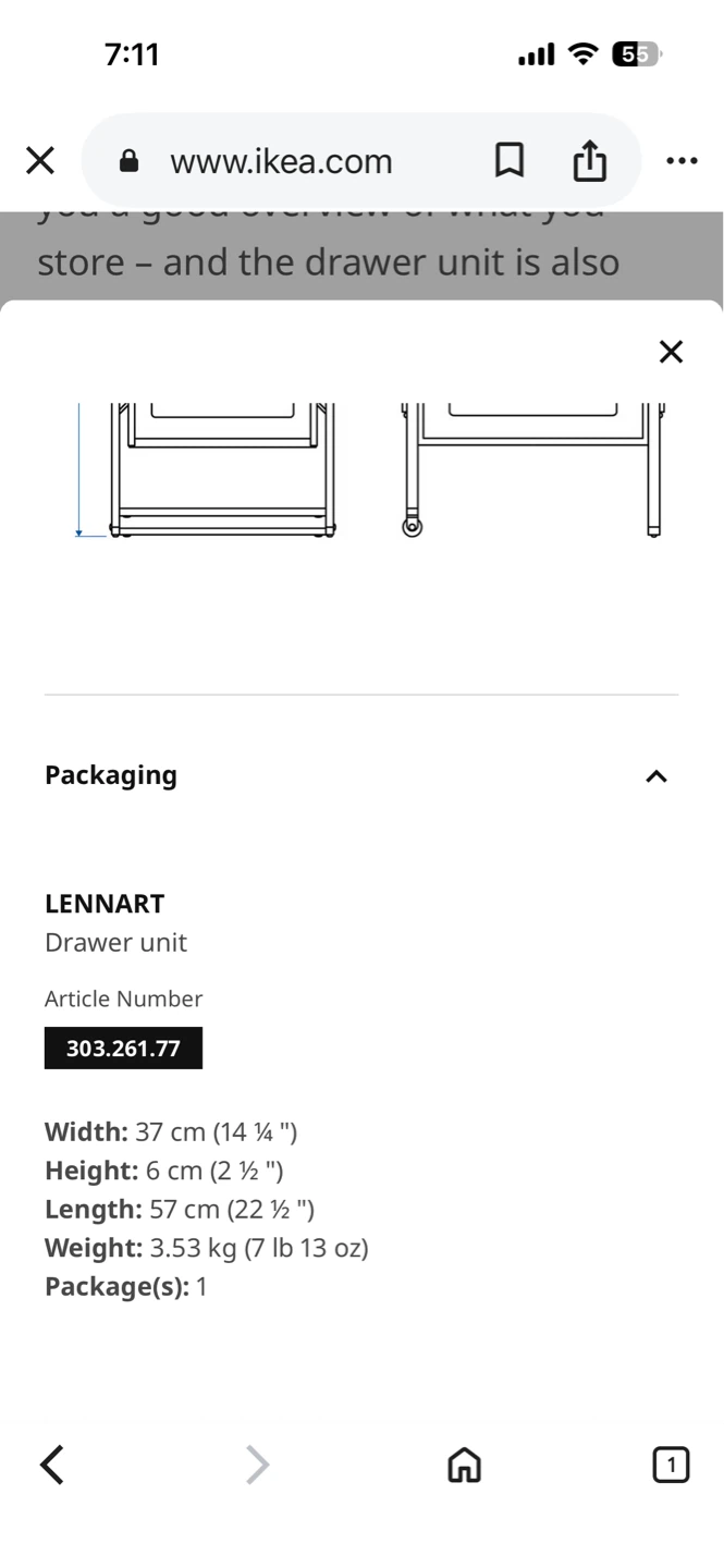 White Metal Mesh Rolling Storage Cart with 4 Drawers - photo 5
