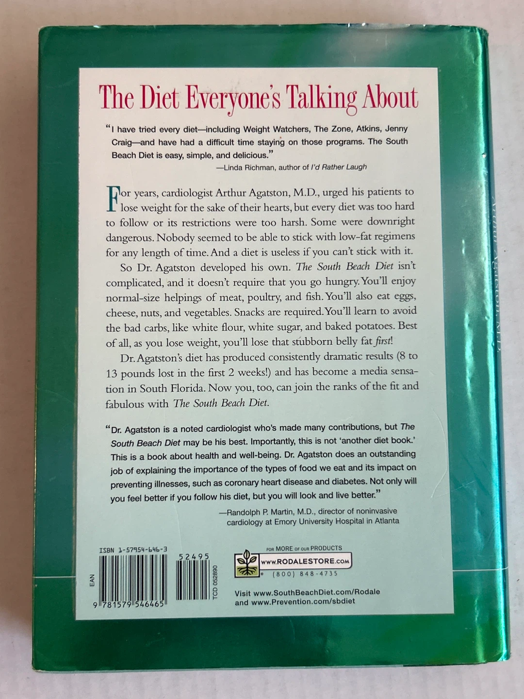 🌱The South Beach Diet by Arthur Agatston, M.D. - photo 2