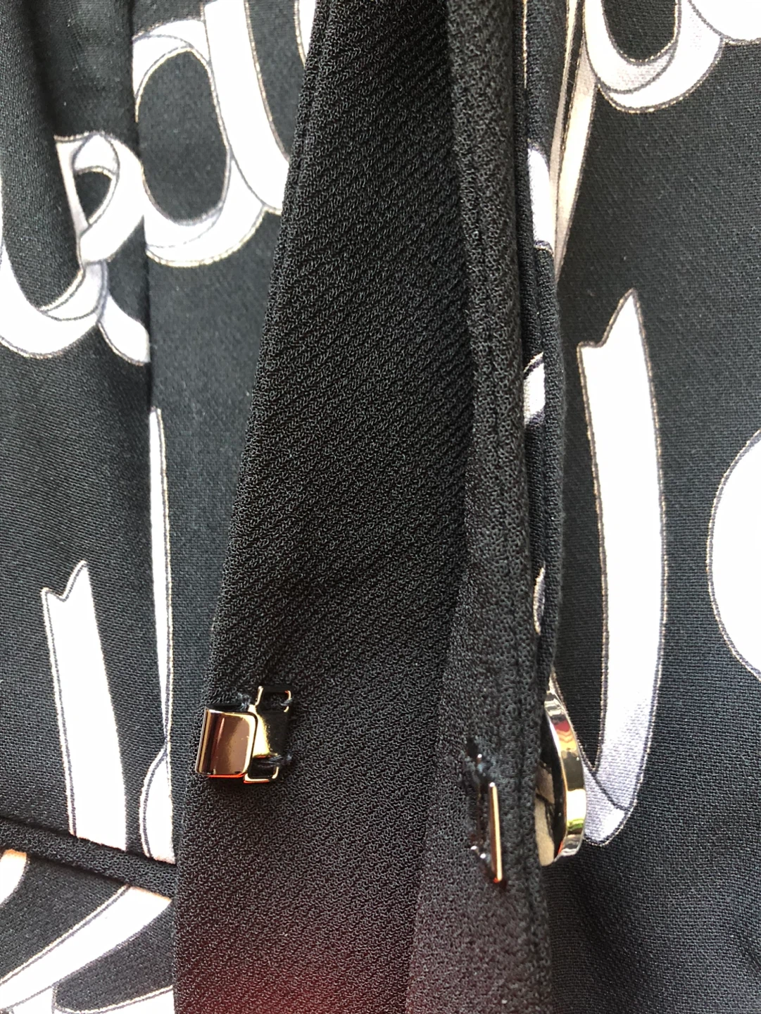 Black and White Script Print Blazer - photo 5