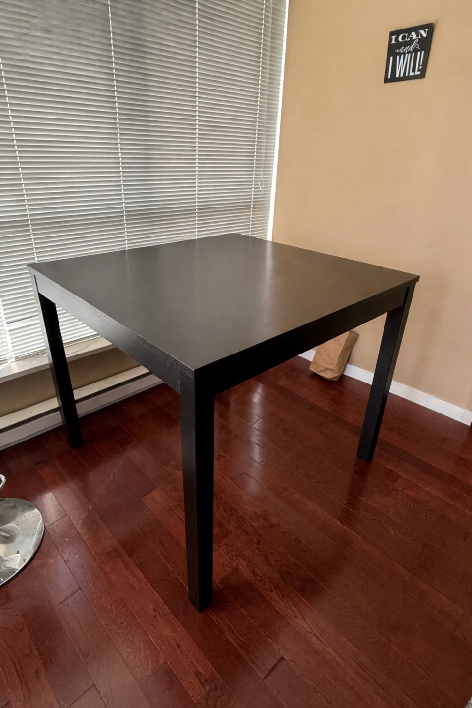 Black Square Dining Table