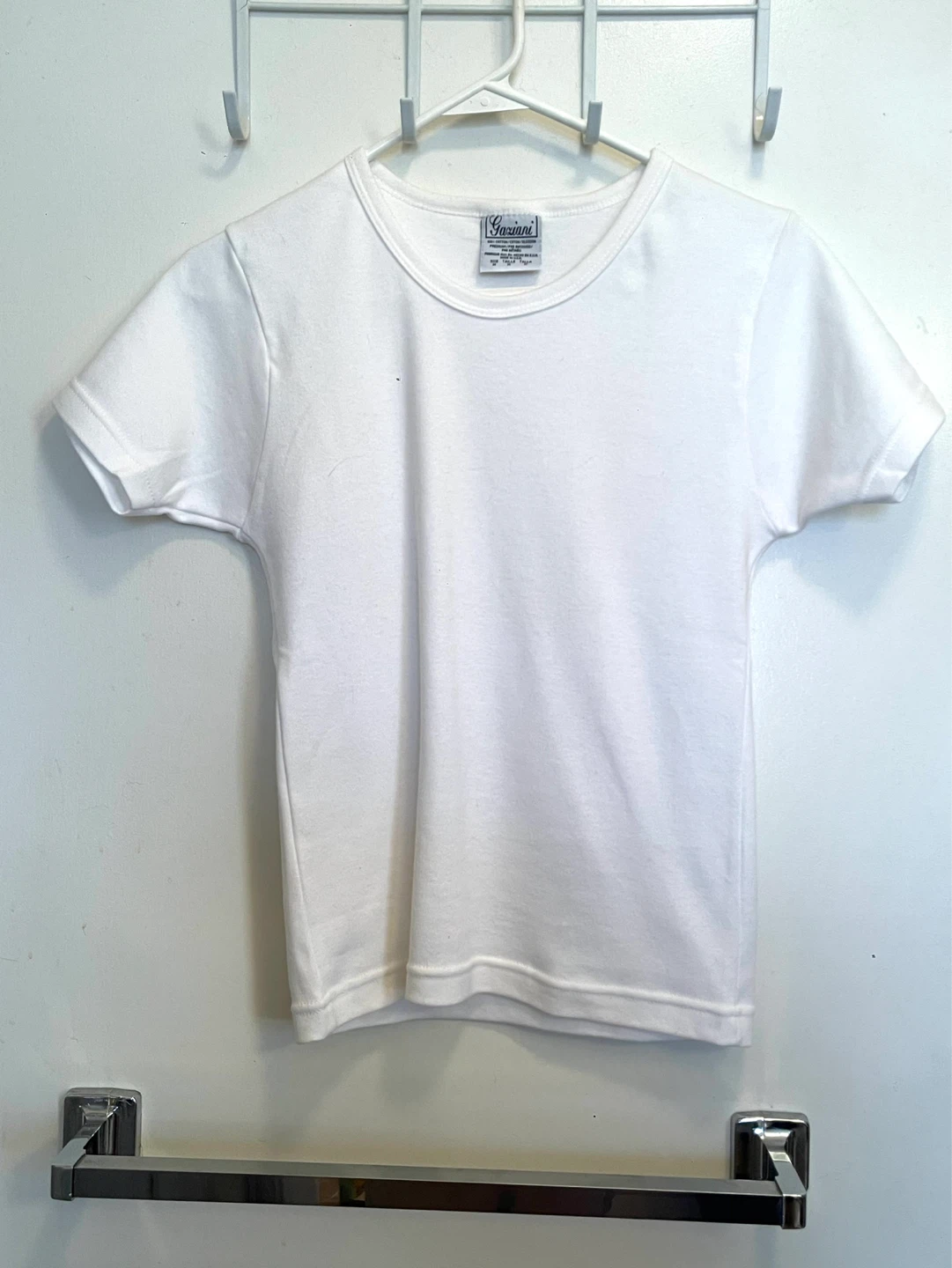 Gaziani White Cotton T-Shirt - Size M