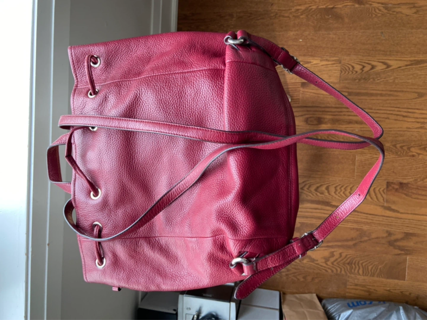 Coach Leather Drawstring Bucket Bag - photo 2