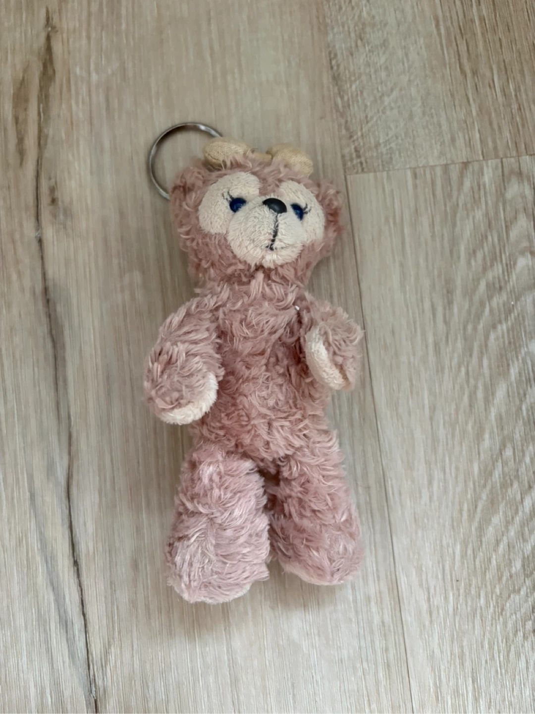 Shellie May Disney Parks Pink Bear Plush Keychain