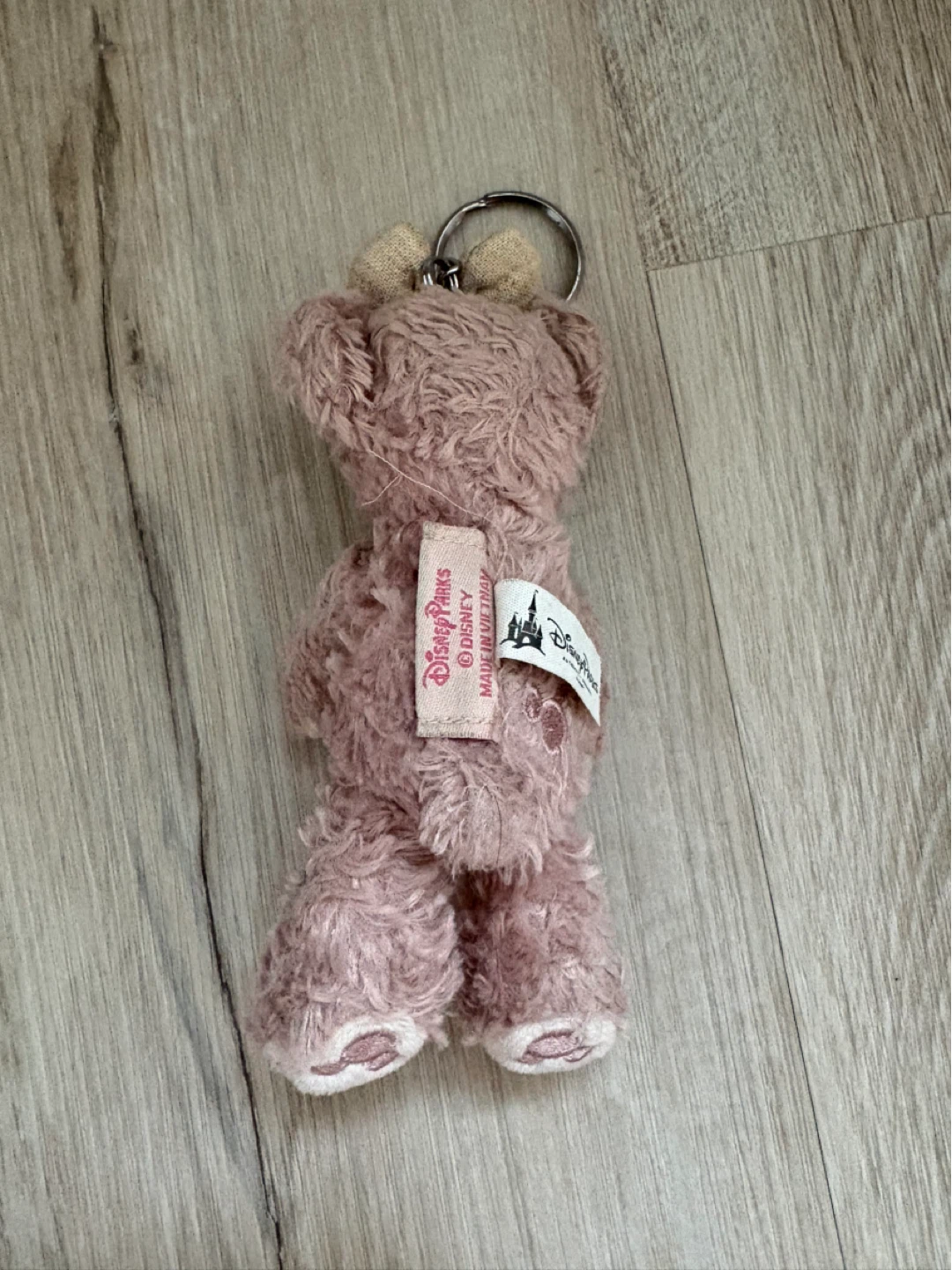 Shellie May Disney Parks Pink Bear Plush Keychain - photo 2