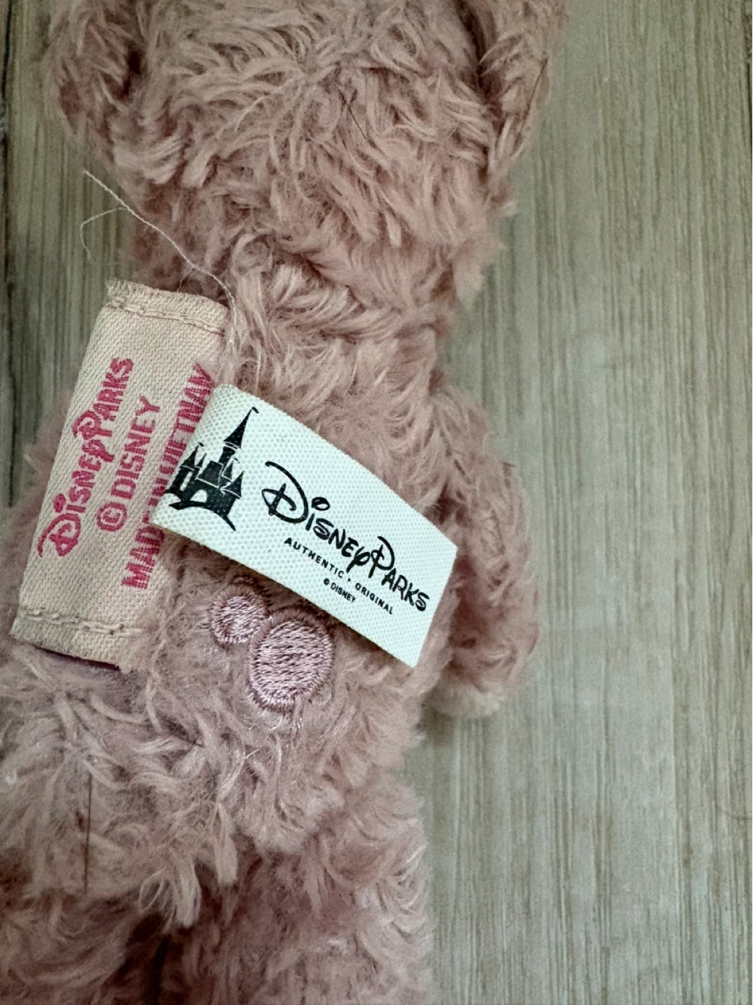 Shellie May Disney Parks Pink Bear Plush Keychain - photo 3