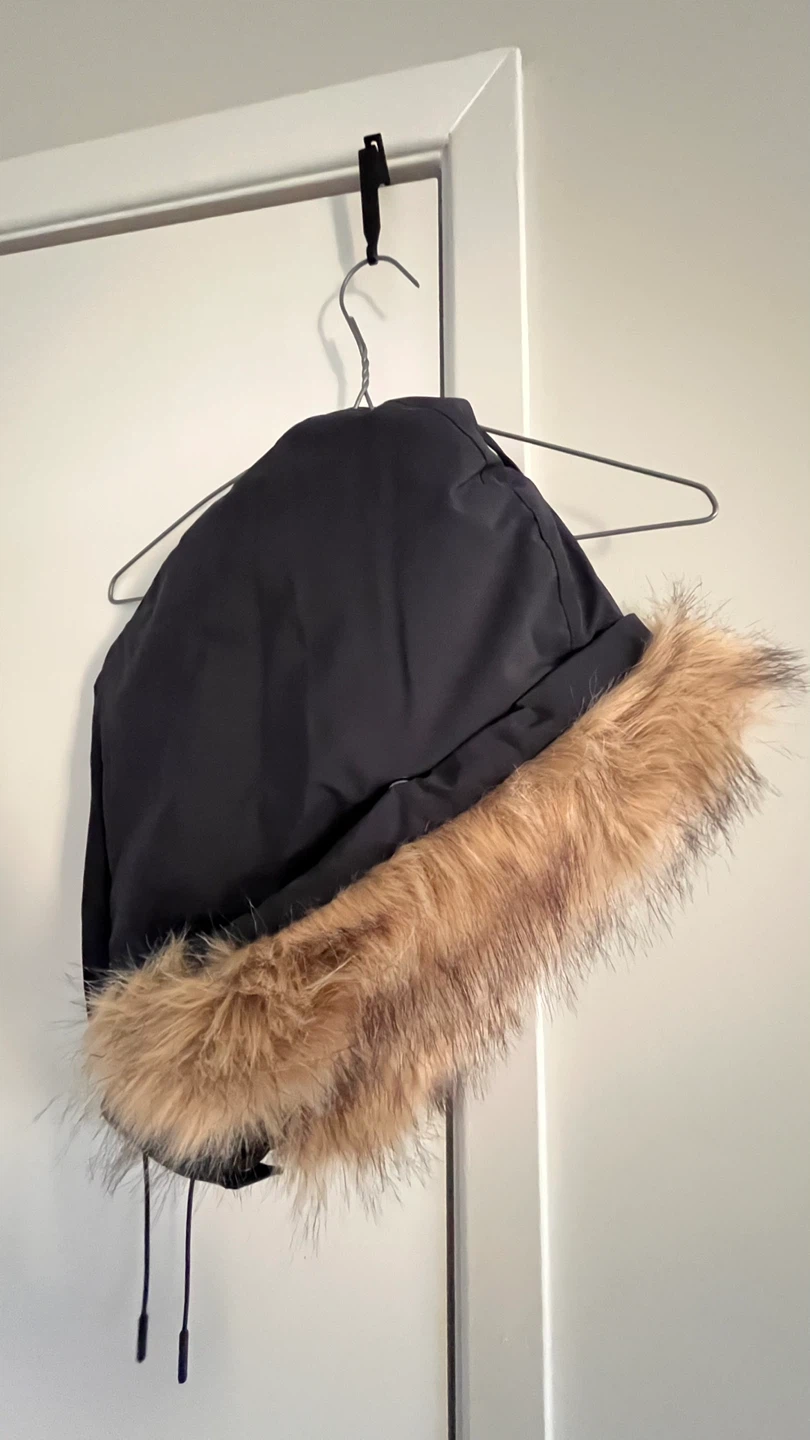 Superdry Women's Navy Down Parka Coat - Size UK 16 - photo 5