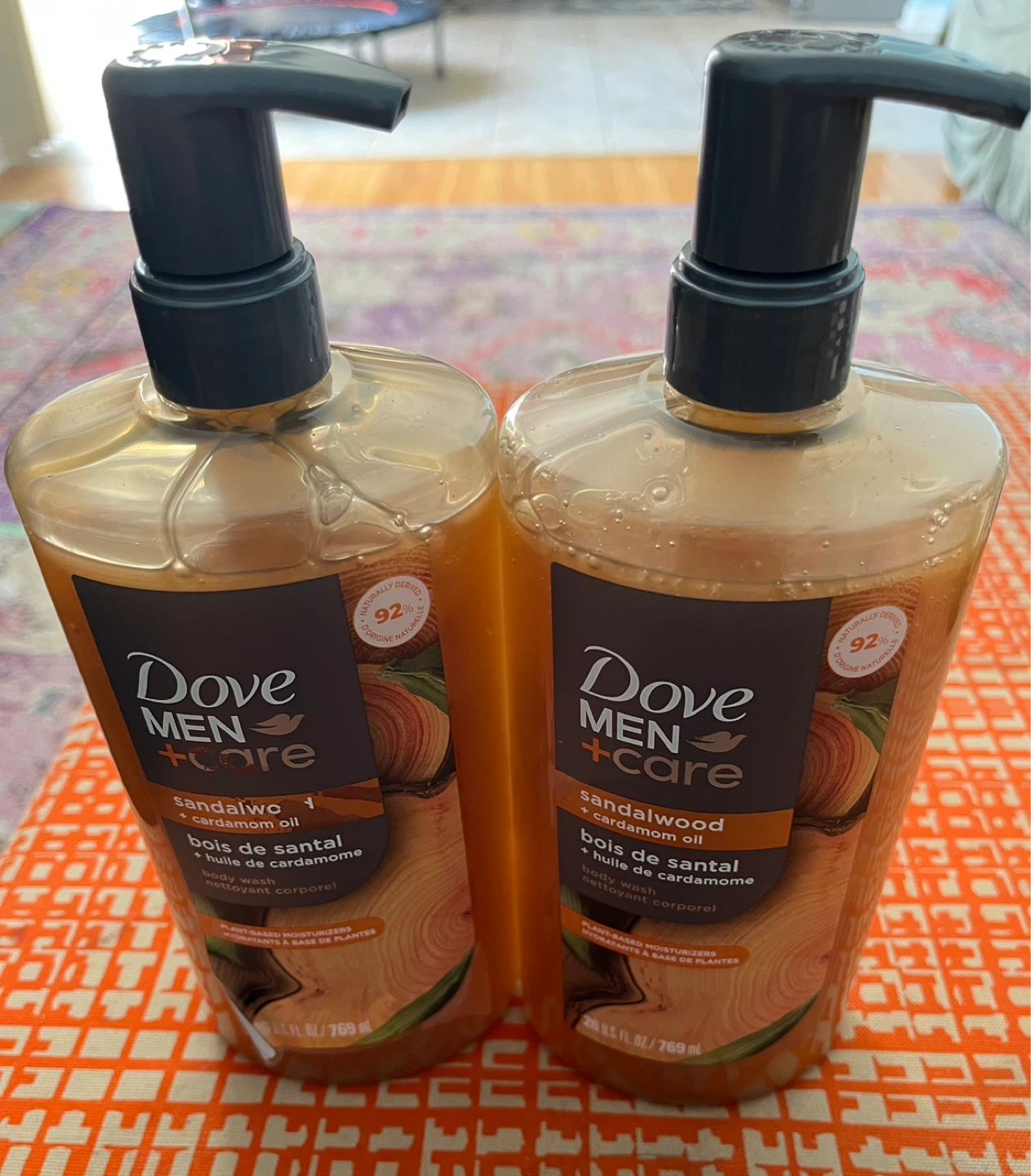 Dove Men+Care Body Wash - Sandalwood + Cardamom Oil (2 x 769ml)