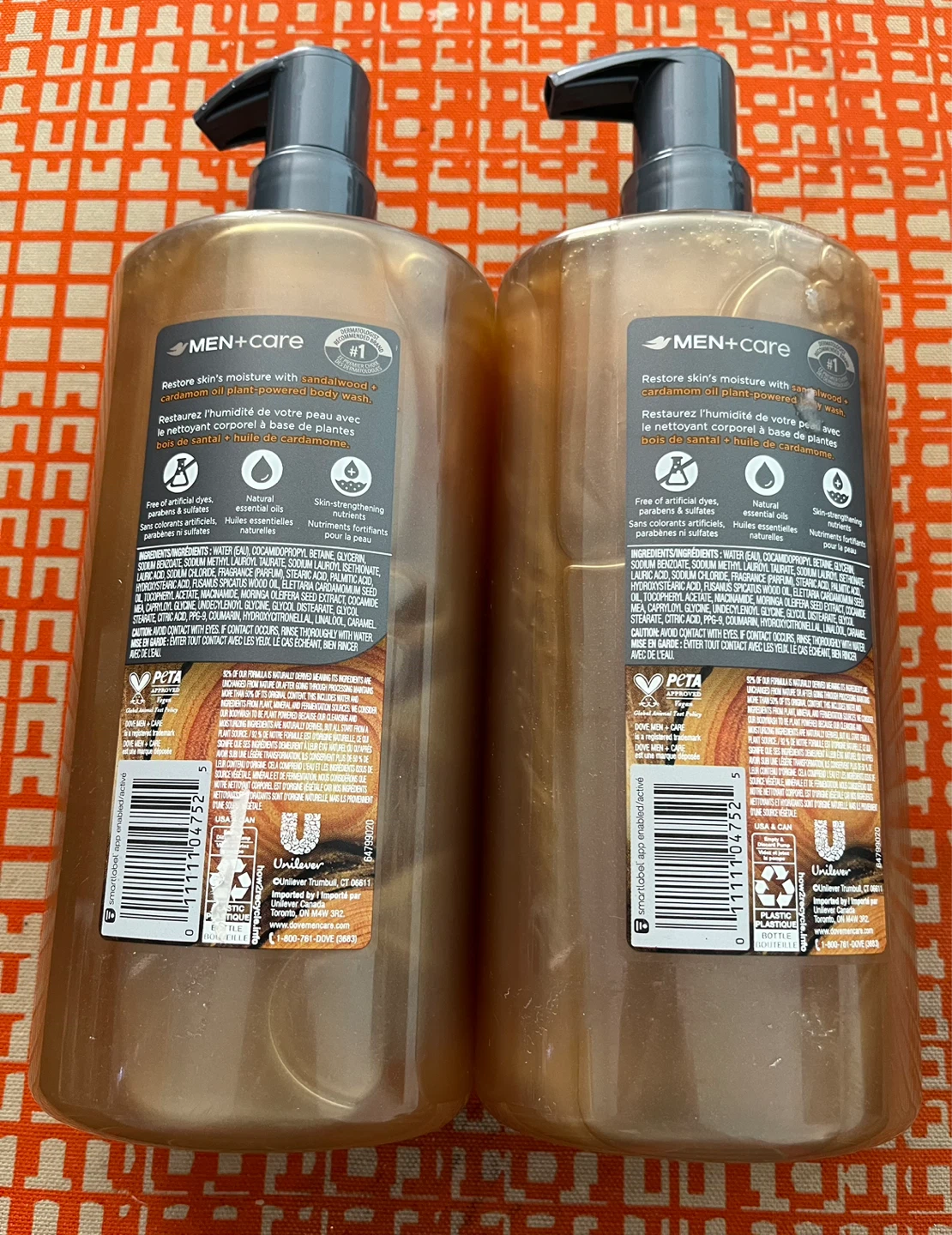 Dove Men+Care Body Wash - Sandalwood + Cardamom Oil (2 x 769ml) - photo 3