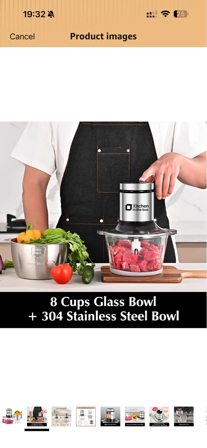Kitchen in the Box Electric Food Chopper - photo 2