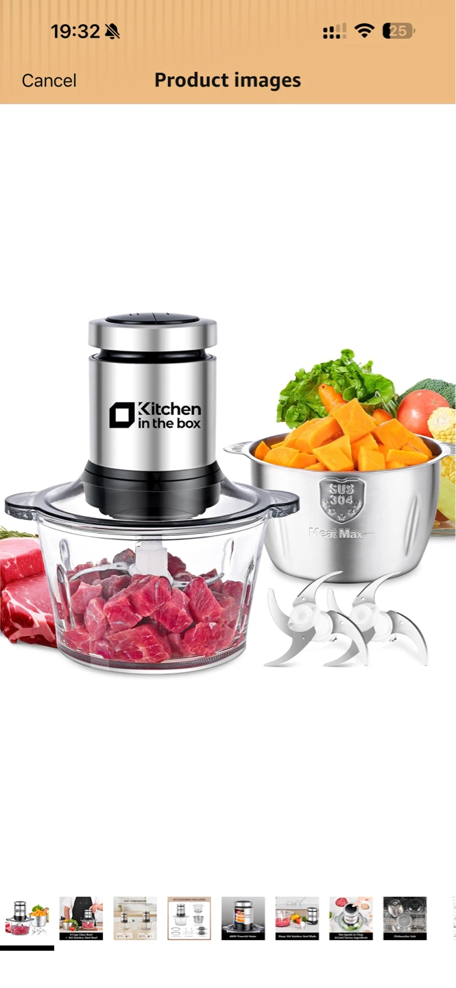 Kitchen in the Box Electric Food Chopper