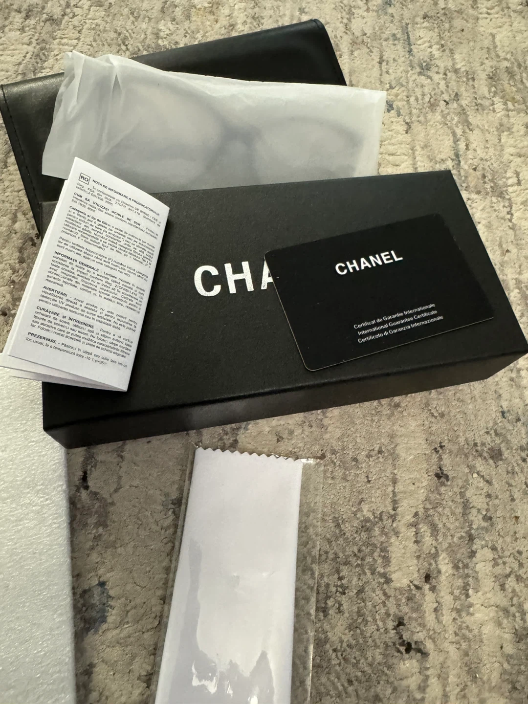 Chanel Black Chain Detail Eyeglasses high quality