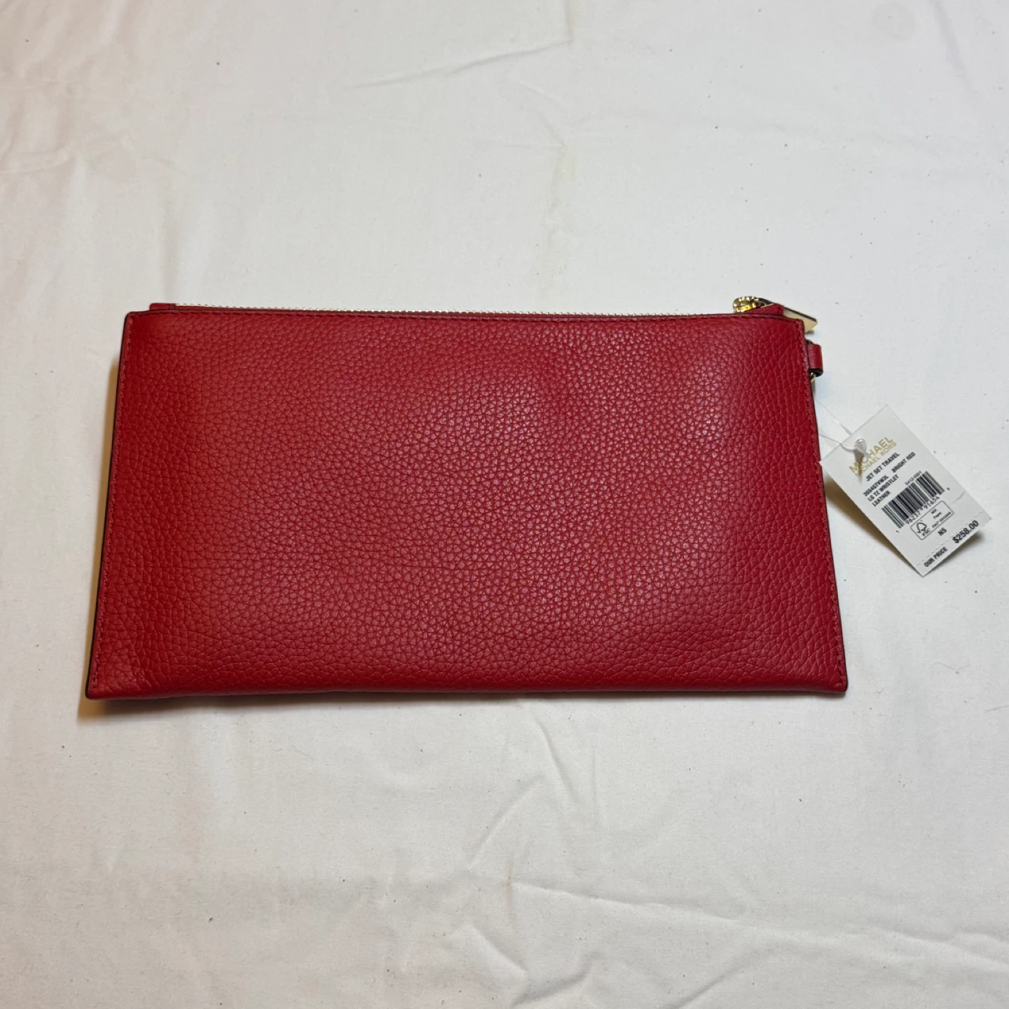 Michael Kors Red Leather Wristlet Clutch - photo 3