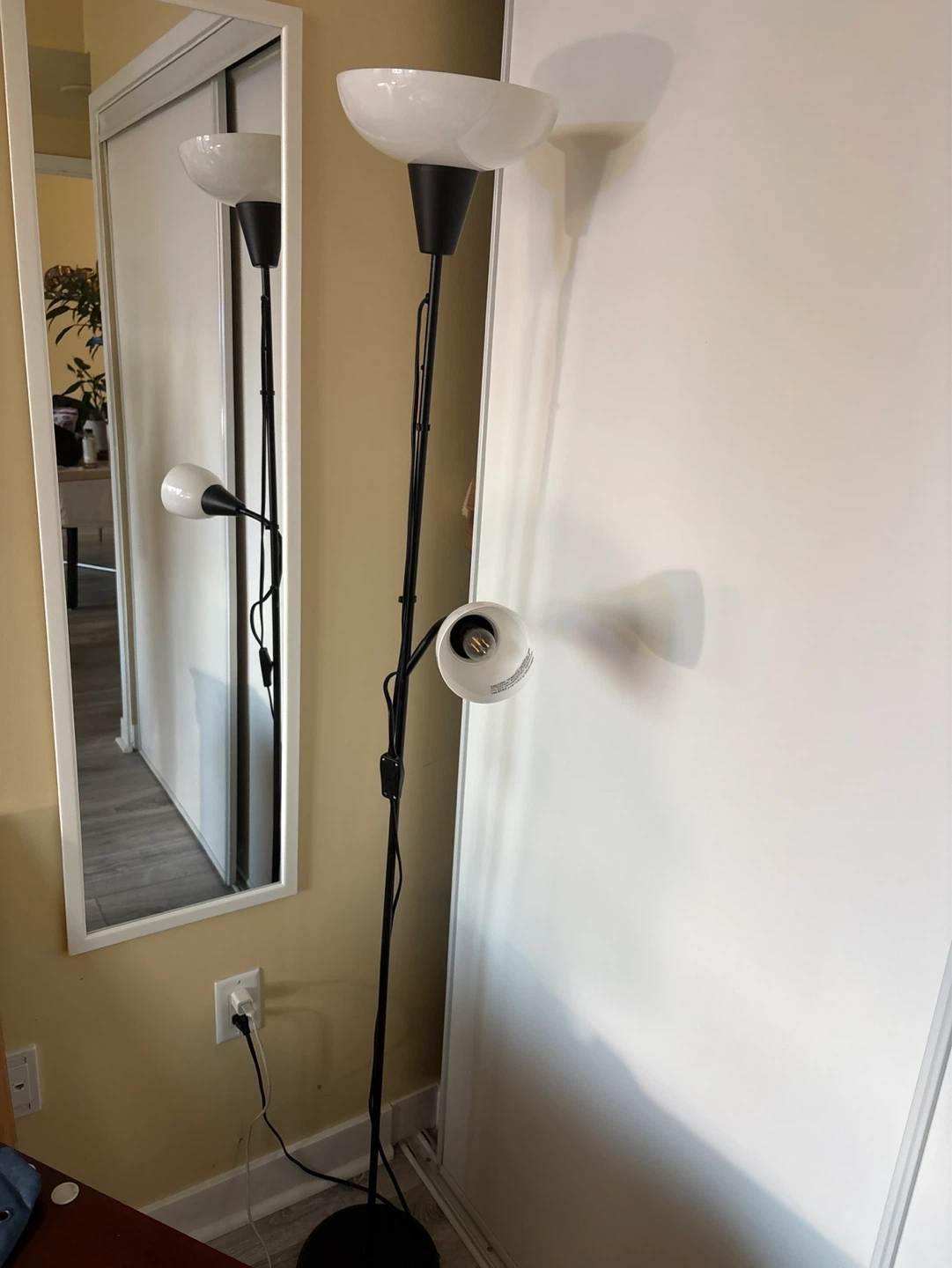 Black 2-Light Floor Lamp pick up today