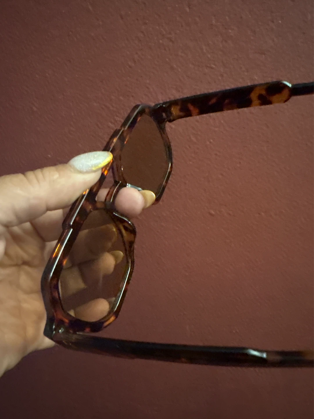 🌱 New Tortoiseshell Aviator Square Sunglasses - photo 4