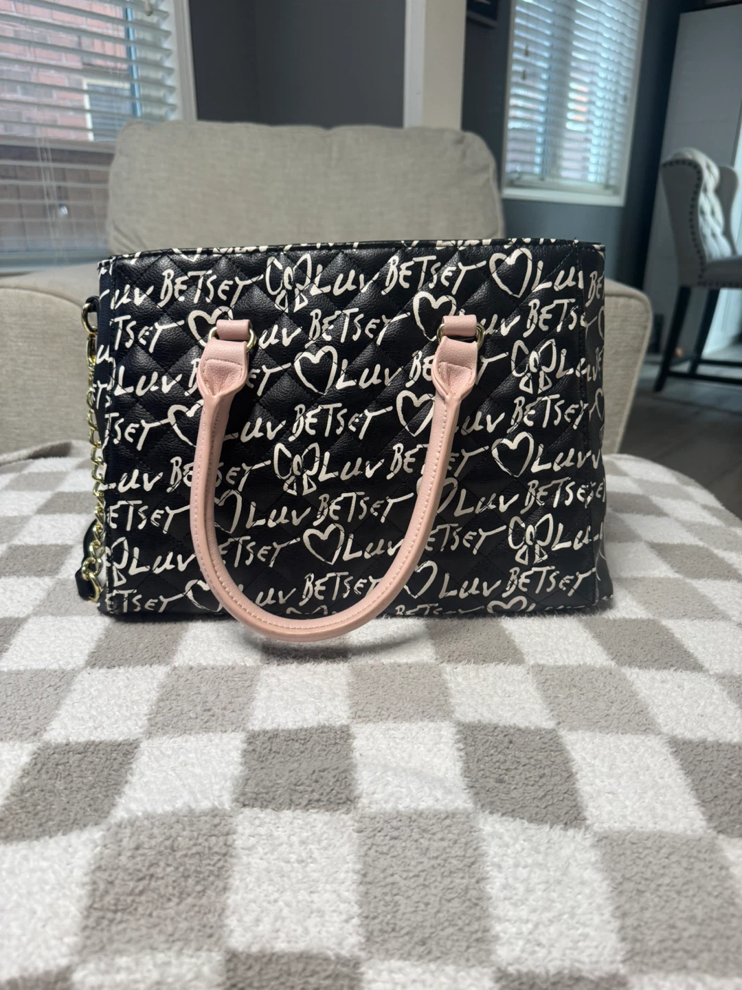 Betsey Johnson Tote Bag with Heart Pattern - photo 2