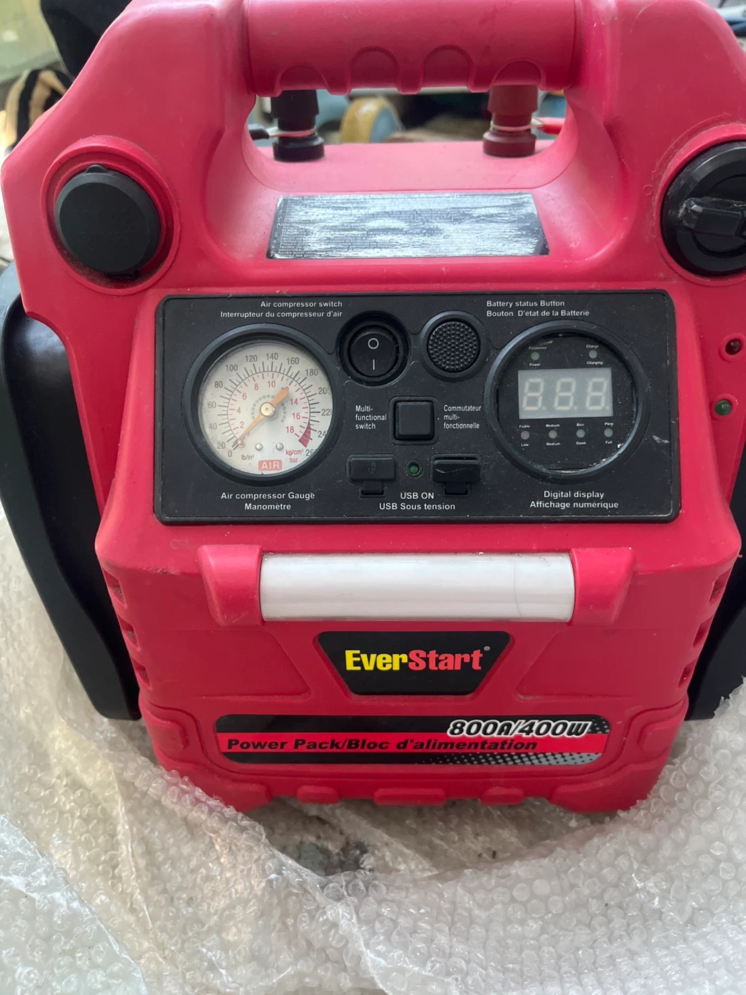 EverStart Power Pack 800A/400W Jump Starter & Air Compressor - photo 2