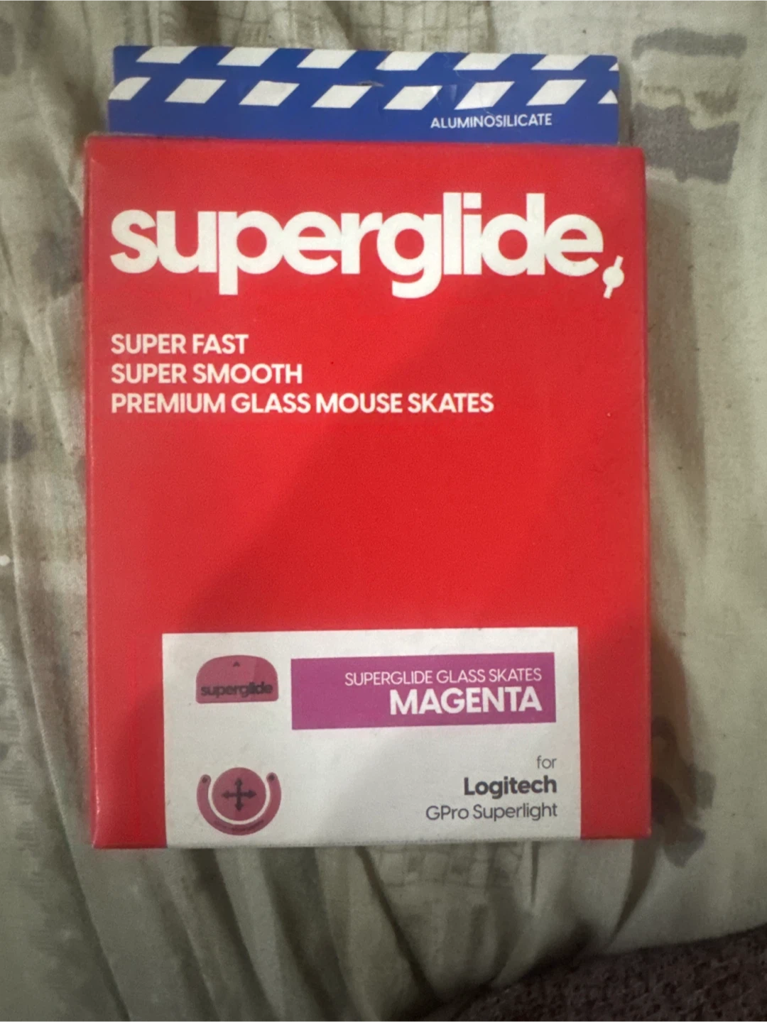 Superglide Glass Mouse Skates for Logitech- Magenta 🌱 - photo 4