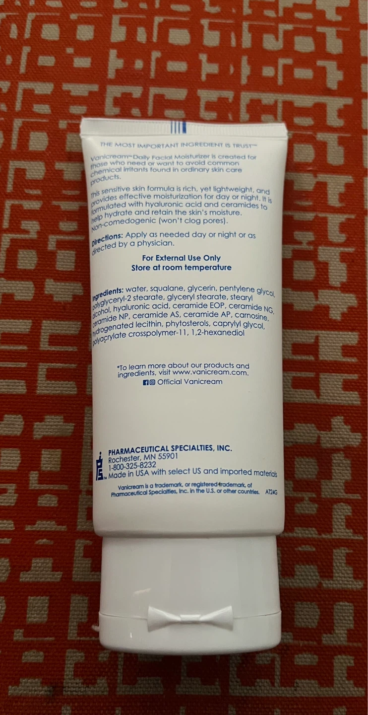 Vanicream Daily Facial Moisturizer 3 fl oz - photo 2