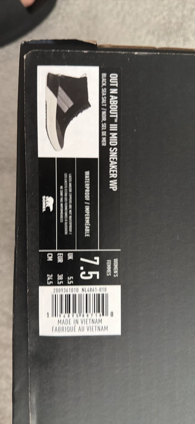 Sorel Out N About III Mid Sneaker WP Women's Size 7.5 - photo 3