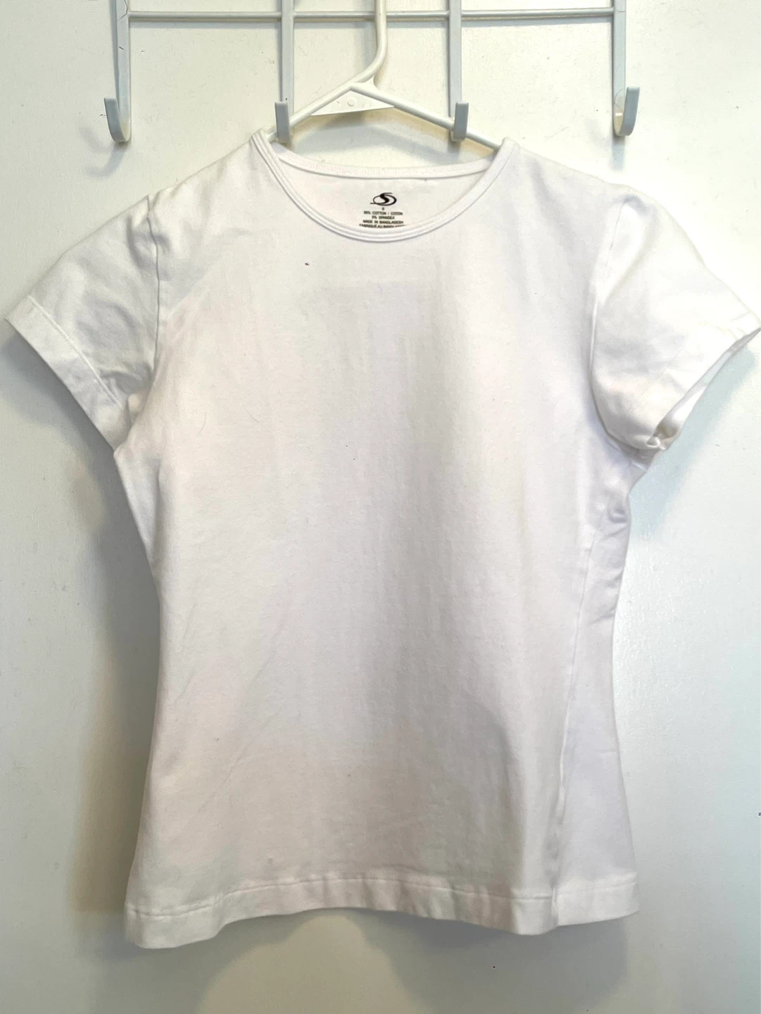 Athletic Works Women's White Short Sleeve T-Shirt Size S