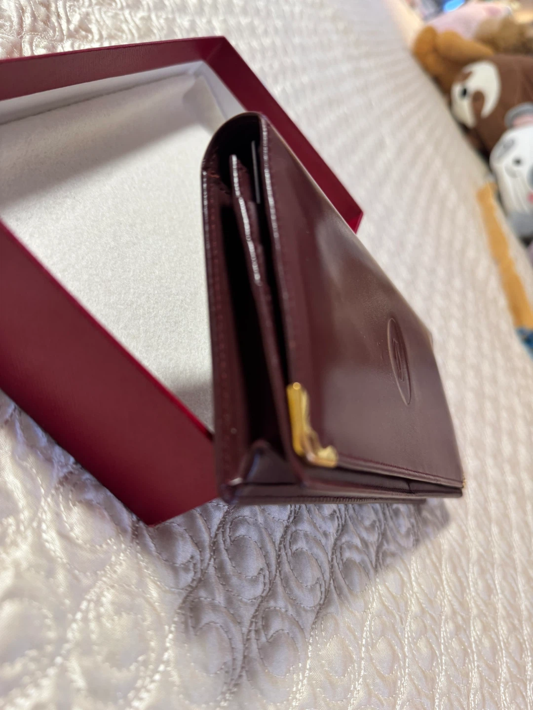Cartier Burgundy Leather Wallet - photo 5