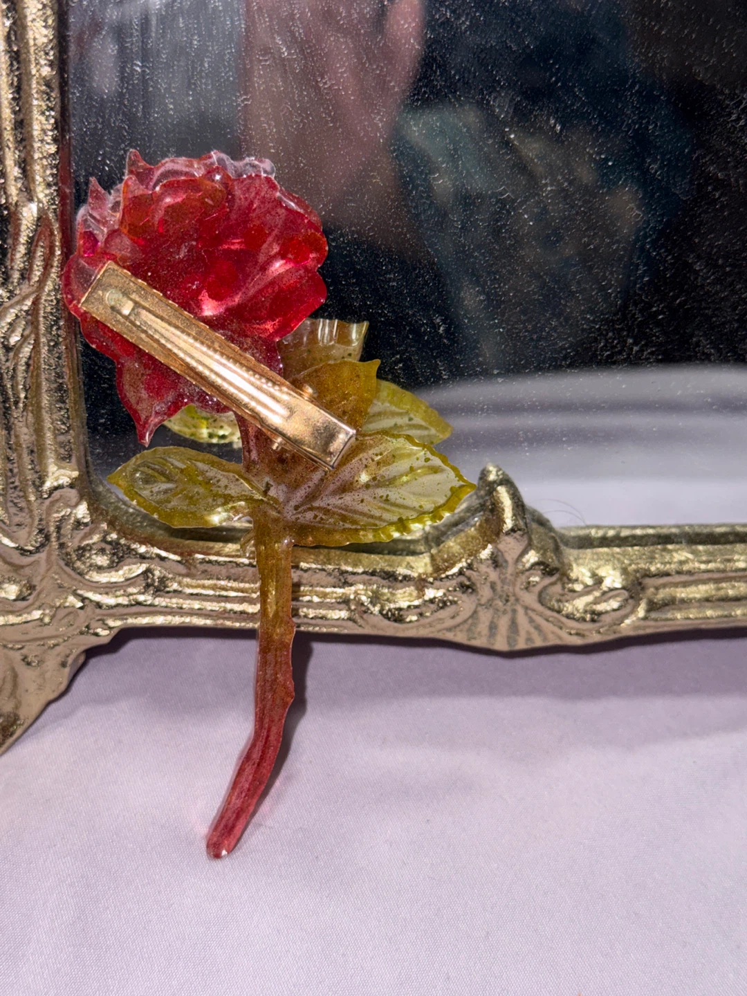 Resin Rose Hair Clip - photo 4